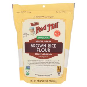Bob's Red Mill Mehl, Reis, Braun, Bio, 24 Oz – 4er Packung
