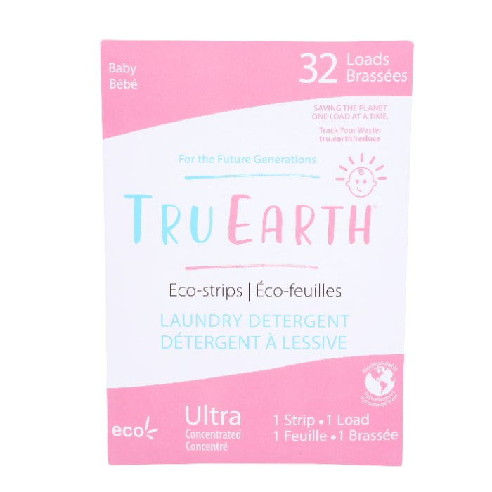 Tru Earth Waschmittel Wäsche Baby 32 Ct – Packung mit 12