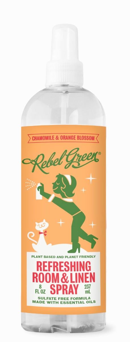 Rebel Grün Zimmer & Bettwäsche Spray Orange 8 Fo – Packung mit 8