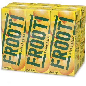 Frooti Mangogetränk, Mangosaft-Tetrapackung – (6-Pack) – 200ml