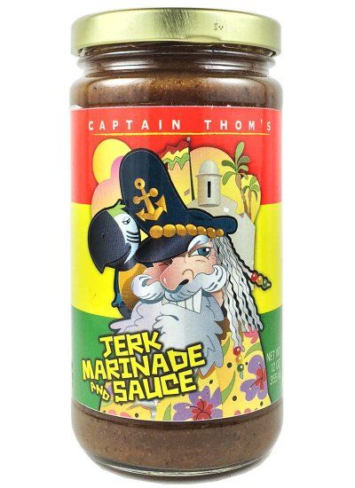 Kapitän Thom's Jerk Marinade und Sauce, 12oz