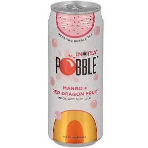 Inotea – Pobble Mango + rote Drachenfrucht – Berstblasentee – mit Fruchtsaft – 490 ml