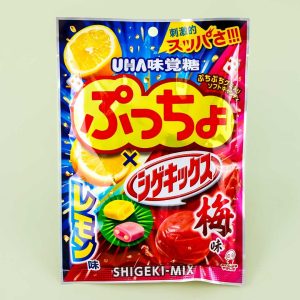 Puccho x Shigekix weich und kaubar Süßigkeiten – Zitrone und Pflaume