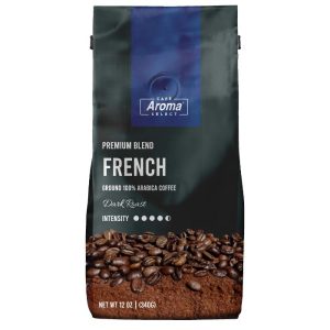 Cafe Aroma Select – French Roast gemahlener Kaffee, 12 Unzen (Packung mit 12)