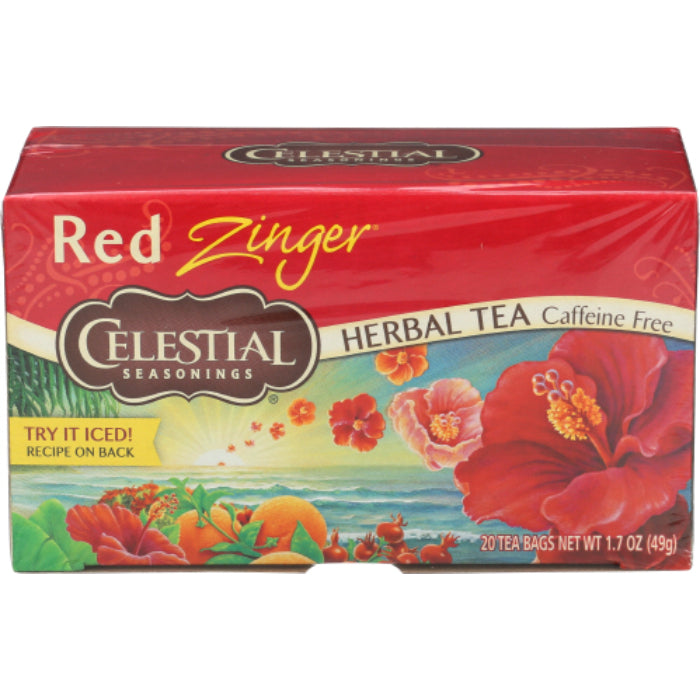 Celestial Seasonings Kräutertee Rot Zinger, 20 Beutel – Packung mit 6