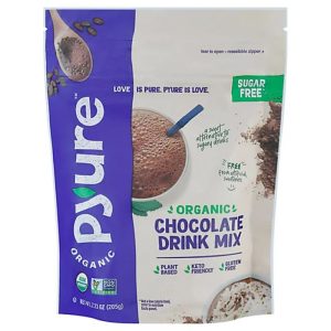 Pyure Bio-Schokolade-Getränk-Mix 7.23 Unzen Packung mit 6