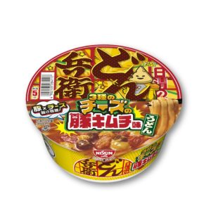 Nissin Donbei – 3 kinds of Käse Schwein Kimchi udon [begrenzte Ausgabe]