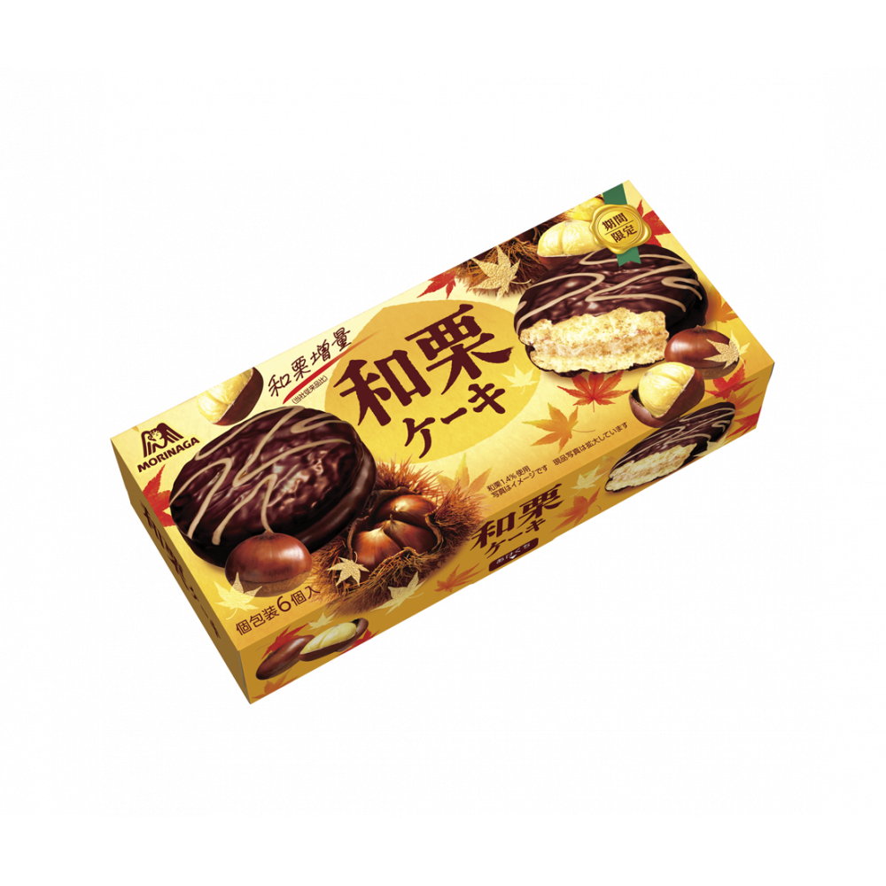 Morinaga, “Waguri Kuchen” Japanischer Kastanienkuchen, 6 Stück in 1 Schachtel