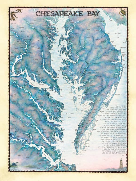 Heritage Puzzle – Chesapeake Bay Waterways Karte 550 Stück Puzzle