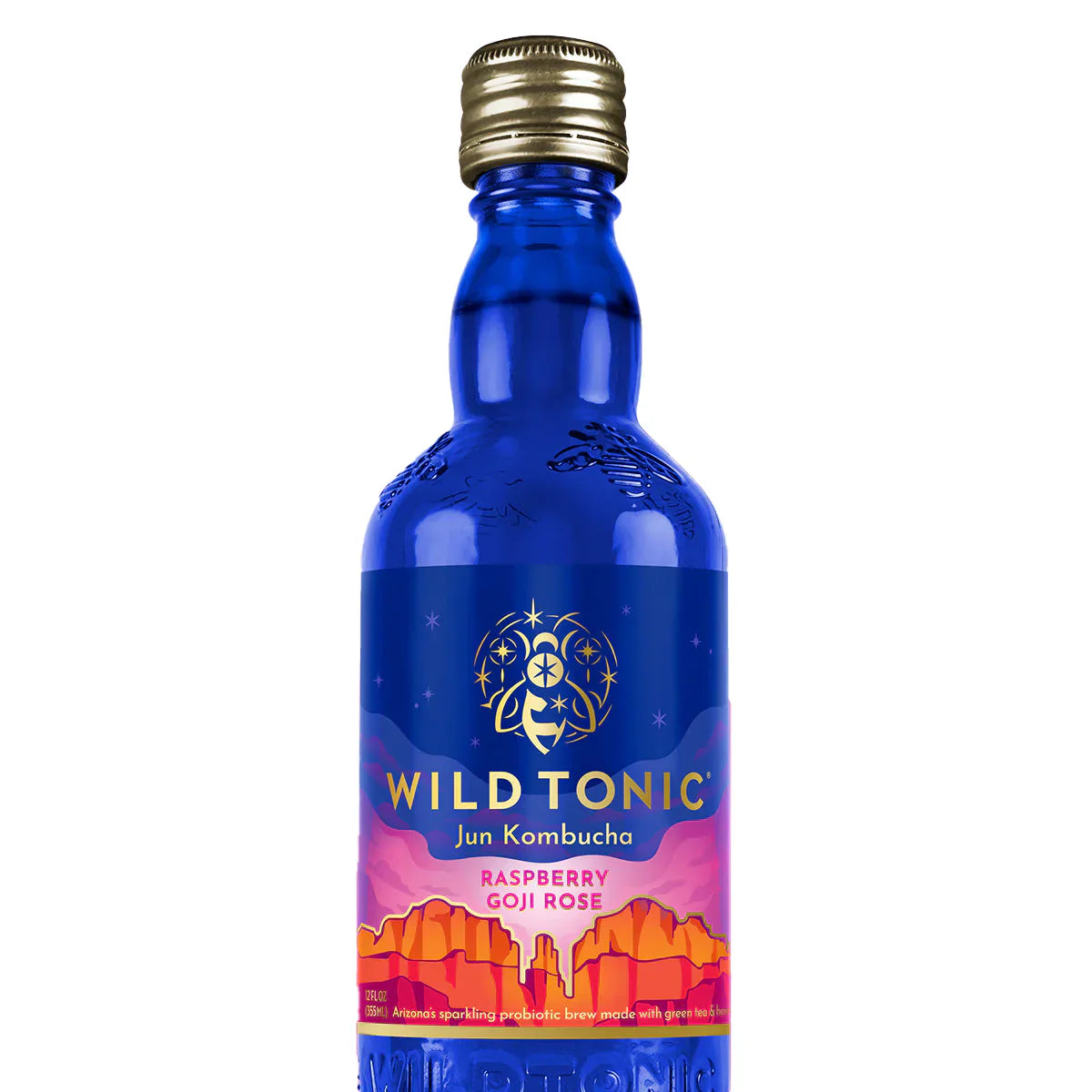 Wild Tonic – Himbeeren Goji Rose Bio Kombucha, 12 fl oz – Packung o