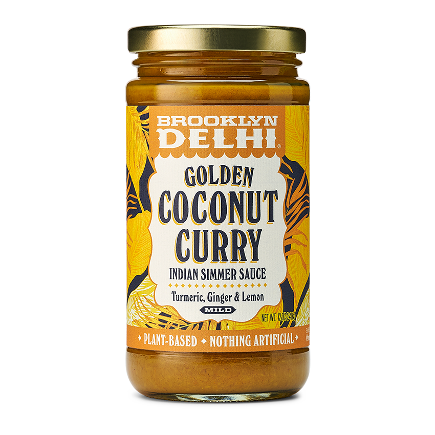Brooklyn Delhi Goldene Kokosnuss Curry Glas – 6 Gläser Fall