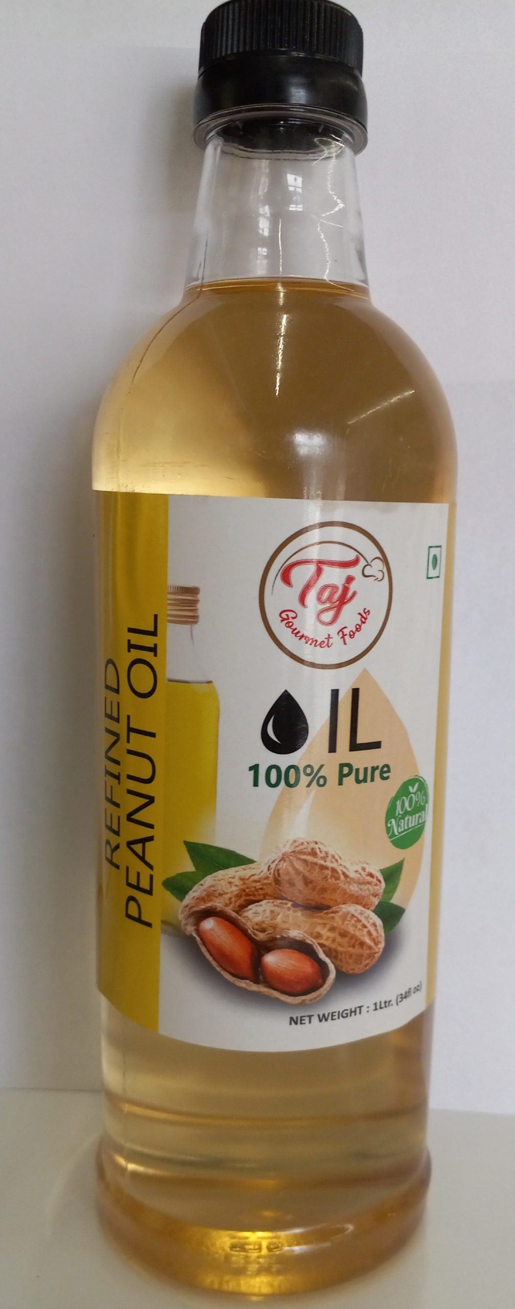 TAJ Raffiniertes Erdnussöl, 1L (33oz)