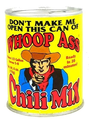 Whoop Arsch Chili Mischung, 6oz