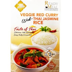 Golden Phoenix – Veggie rotes Curry mit Thai-Jasmin-Reis – Fertiggericht – 280 g