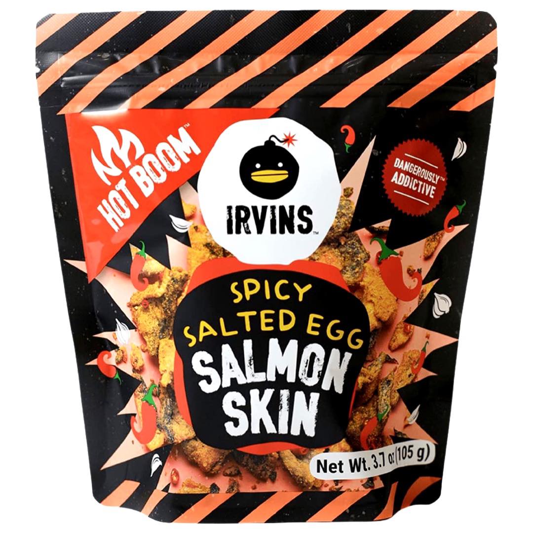 Irvins – Würziges gesalzenes Ei – Lachshaut – 105 G
