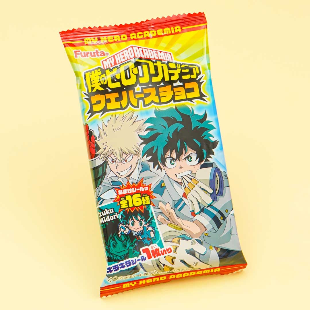 Meine Hero Academia Aufkleber mit Schokoladenwafer