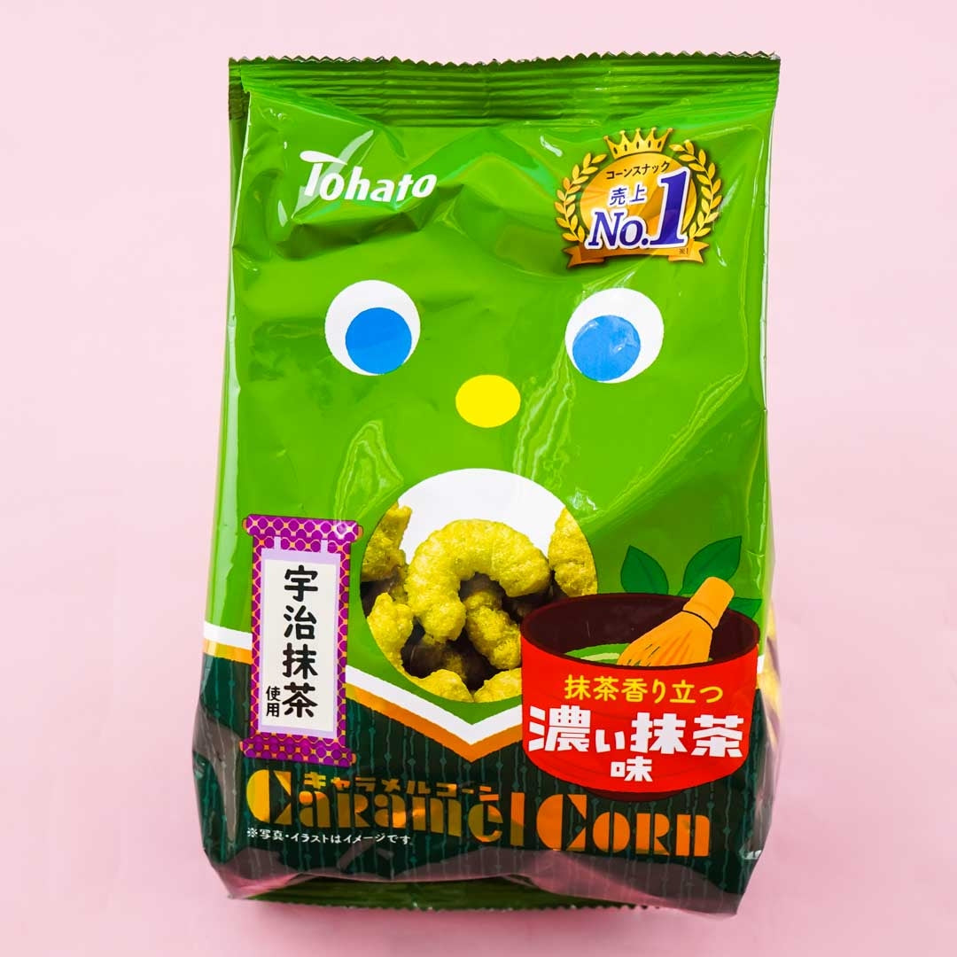 Tohato Karamell-Mais – dunkle Matcha