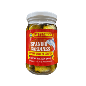 La ILongga Spanish Sardines heiß und würzig in Maisöl