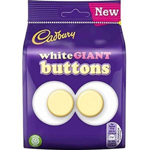 Cadbury weiße Schokolade Riesenknöpfe