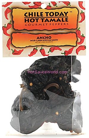Ancho Chiles Peppers Ganze, 2oz