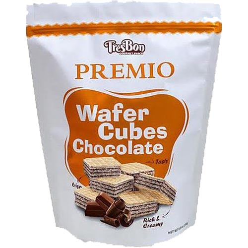 TresBon – Premio – Waffel Cubes Schokolade – Reich und cremig – 8,5 OZ