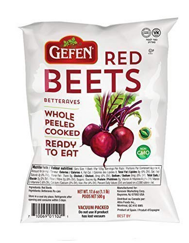 Gefen Rote Beeten geschält gekocht bereit zu essen, 17,6 oz