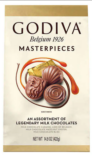 Godiva Masterpieces Sortiment der legendären Milchschokolade 14,9 oz