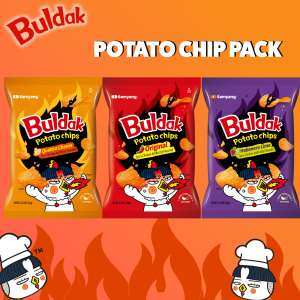 Samyang Buldak Kartoffel Chip Dreierpackung