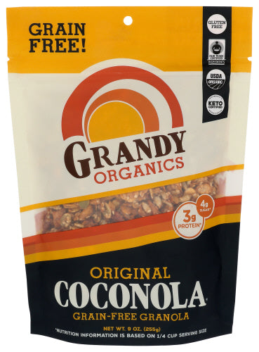 GRANDY OATS – COCONOLA Original ORG 9 OZ – Packung mit 6 Stück