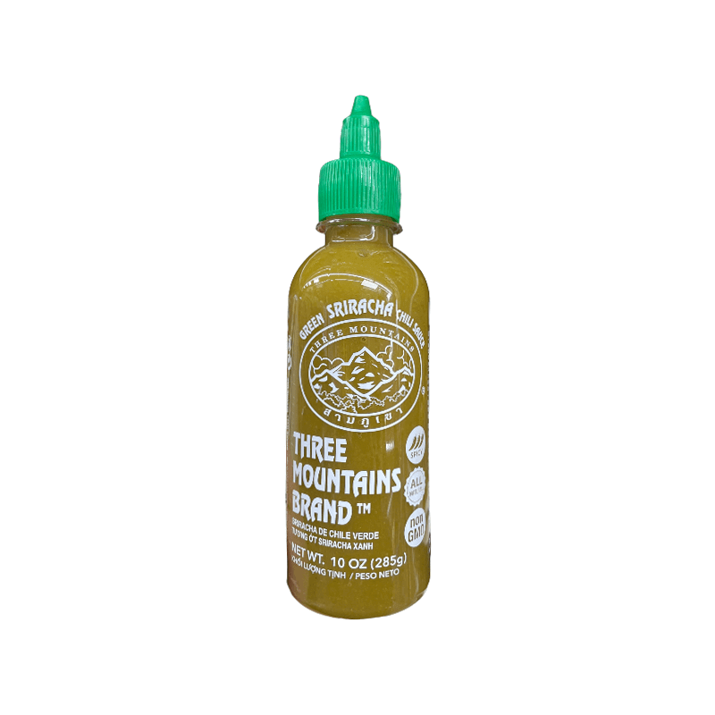 Drei Berge grün Sriracha Chilisauce (scharf)