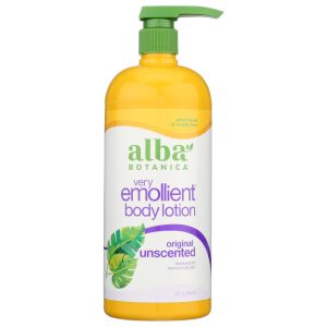 Alba Botanica – Emollient Körperlotion unscented, 32 Unzen – Packung mit 1 Stück