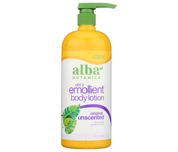 Alba Botanica – Emollient Körperlotion Unscented, 32 Oz – Packung mit 1 Stück