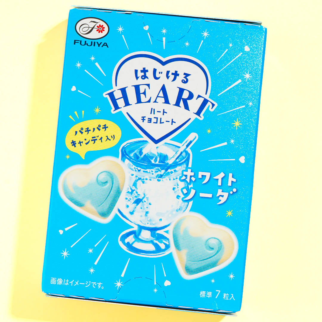 Fujiya Bursting Herz Schokolade – Weiße Soda