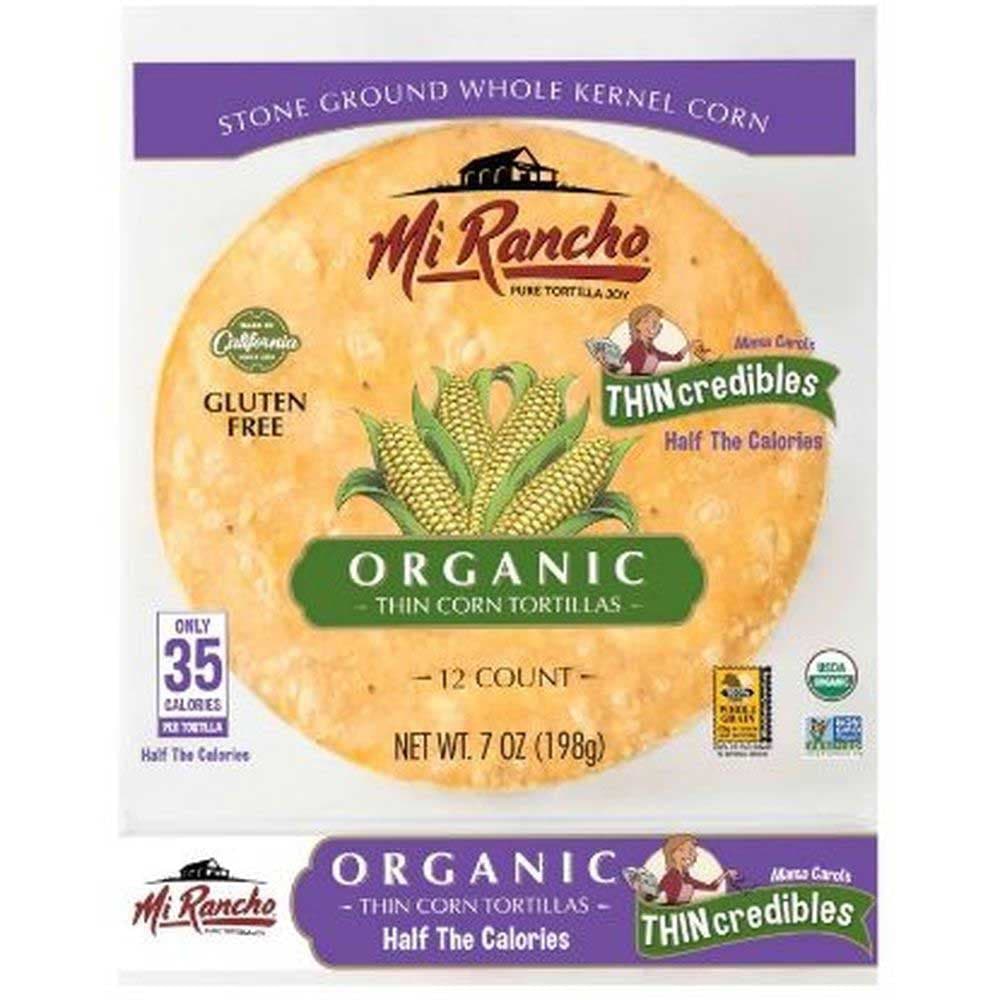 Mi Rancho – Bio Mais Thincredibles Tortilla Brot, 12 Stück, 7 Oz