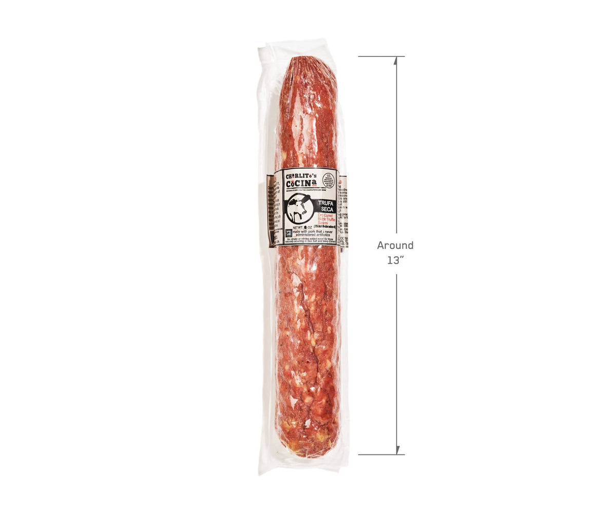 Charlito's Cocina Trufa Seca – Foodservice Trockener Schwarzer Trüffel Salami – 6 x 1,5 LB