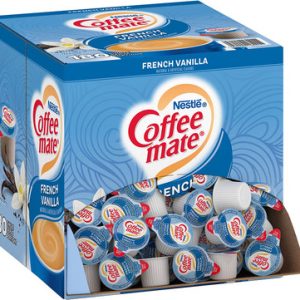Nestle Kaffee-Mate Kaffeecreme, französische Vanille, flüssige Cremer Singles, nicht milchig, keine Kühlung, 180 Zähler