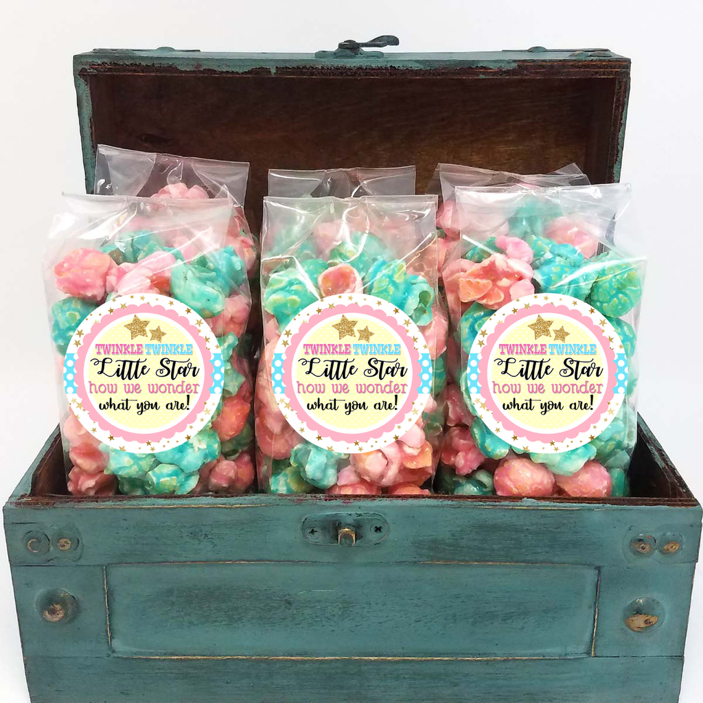Twinkle Twinkle – Gender Reveal Popcorn-Gefälligkeiten