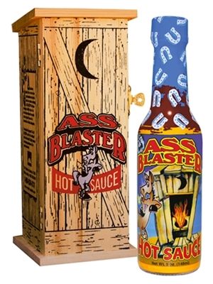 Arsch Blaster Chilisauce w / Holz Outhouse, 5oz