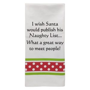 Ich wünschte, Santa würde... Christmas Handtuch
