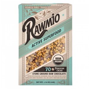 Rawmio Active Superfood Bio-Rohschokoladerinde – 12 bar x 1,76oz