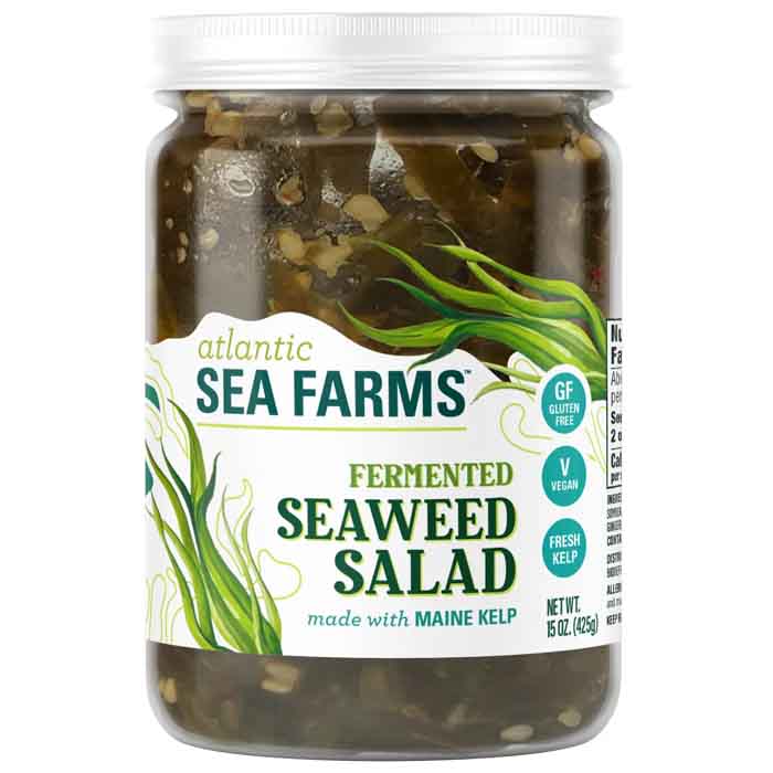Atlantische Meeresfarmen – Salat Fermentierte Algen, 15 Unzen – Packung mit 6