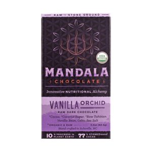 Bio 77% Kakao Vanille Orchidee Schokoriegel – 6 x 2,2 Unzen