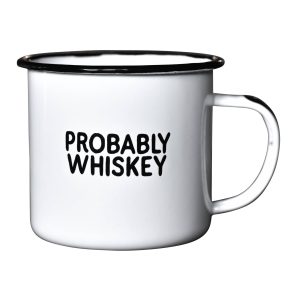 Swag Brewery – wahrscheinlich Whiskey – Emaille Tasse