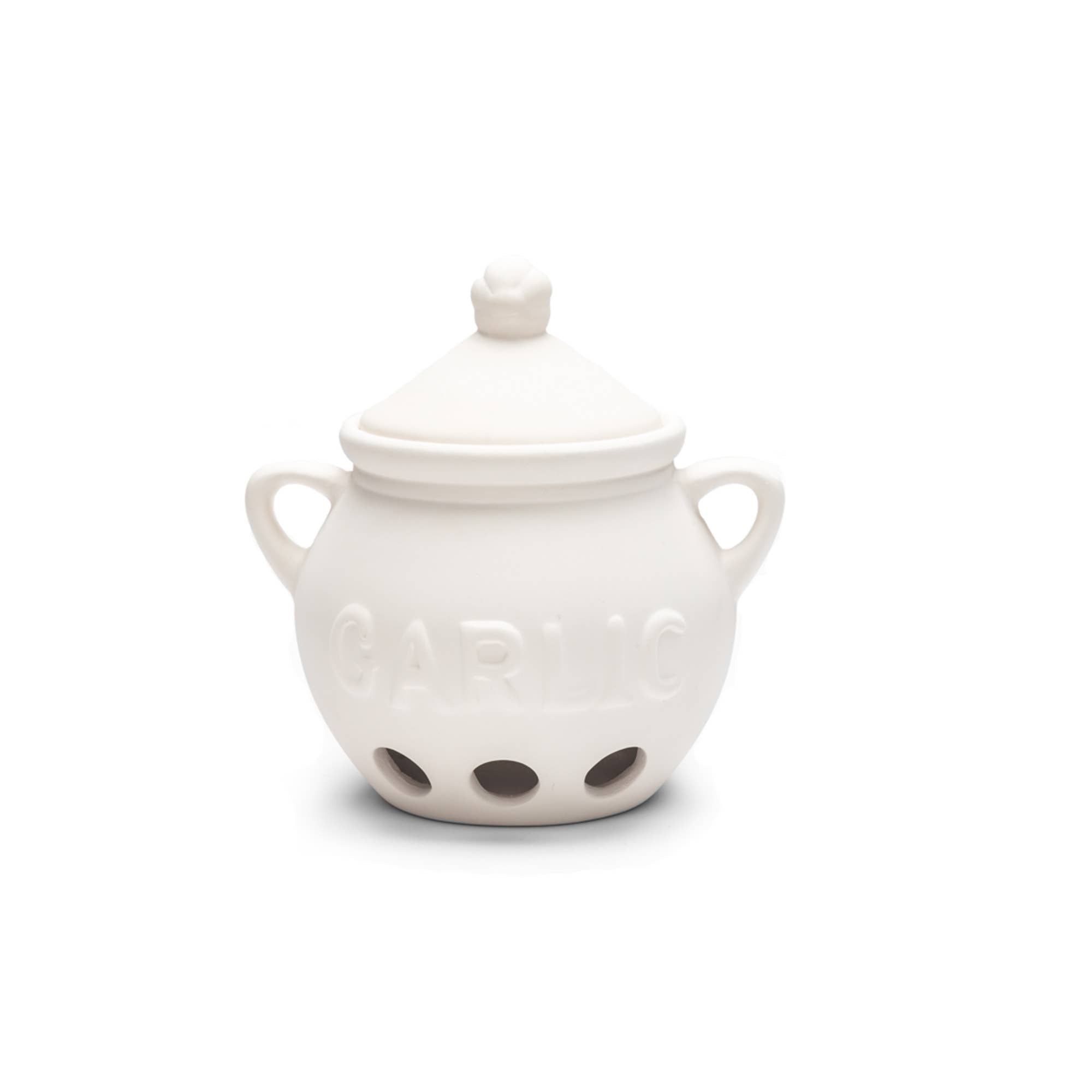 Fox Run Brands – Fox Run Ceramic Knoblauch Keeper, weiß, 5,75′′ x 5,25′′ x