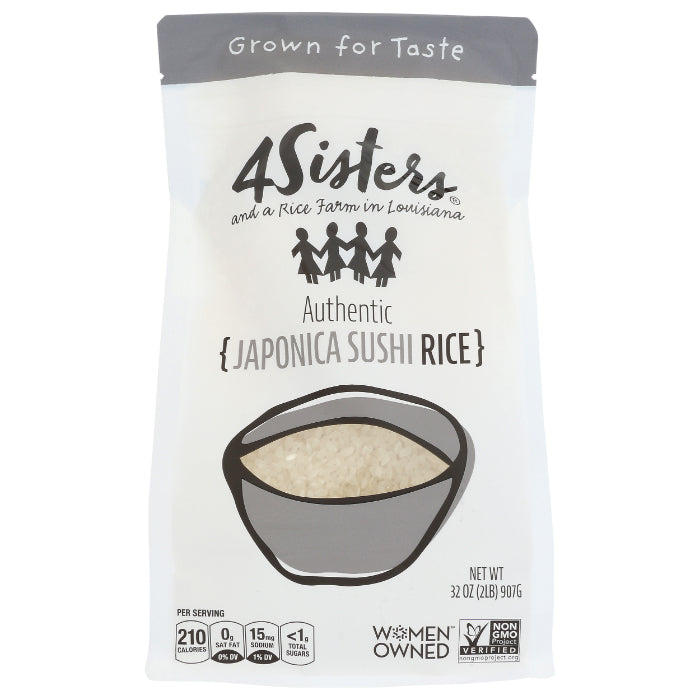 4 Schwestern – Kurzkorn Japonica Reis, 2 Lb – 6er Packung