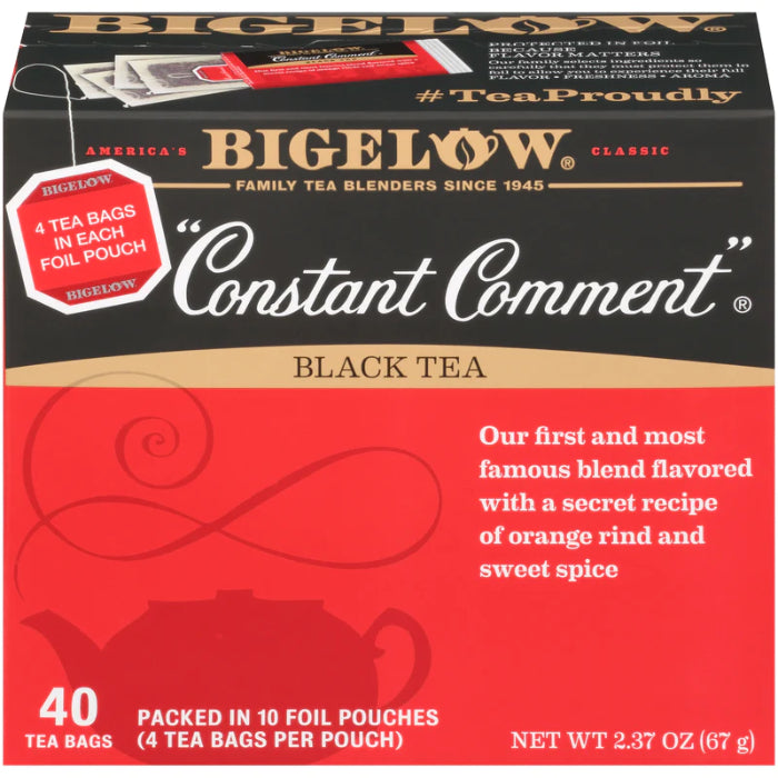 Bigelow Constant Comment Tee, 40 Beutel, 2,37 oz – Packung mit 6 Stück