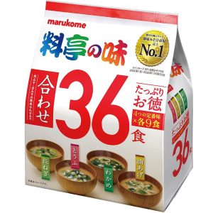 Marukome Assorted Instant Miso Suppenpackung mit Toppings 36 Portionen