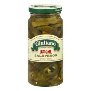 Giuliano Pfeffer Jalapeños nacho heiß geschnitten, 16 Unzen Packung mit 6 Stück