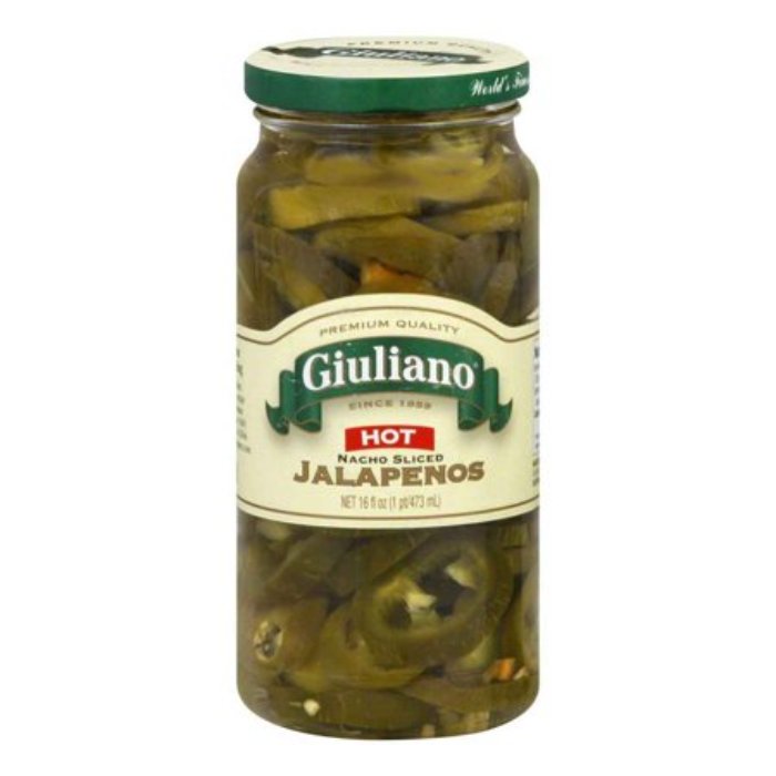Giuliano – Pfeffer Jalapeños Geschnitten Nacho Hot, 16 Oz – Packung mit 6
