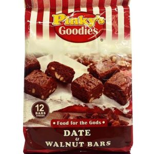 rosafarbene Leckereien – Essen für die Götter – Dattel- und Walnussriegel – 12 Stück – 7,60 oz